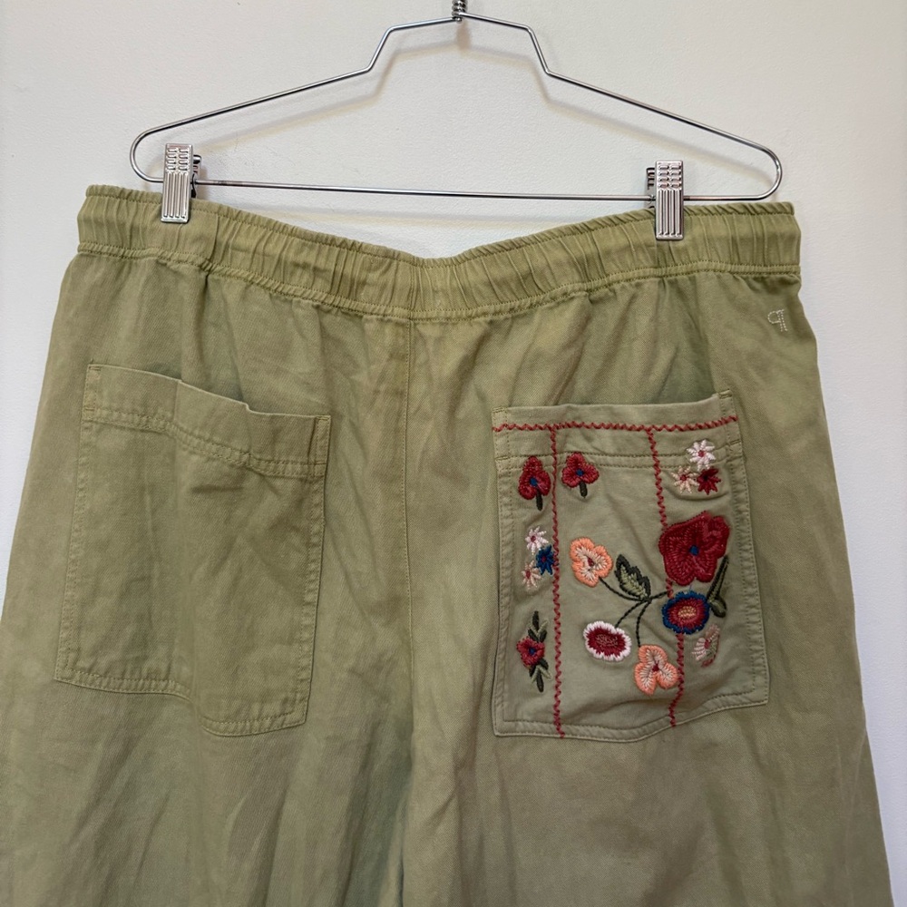 NWOT Anthropologie Pilcro Embroidered Pull-On Pants Size Large - Picture 13 of 16